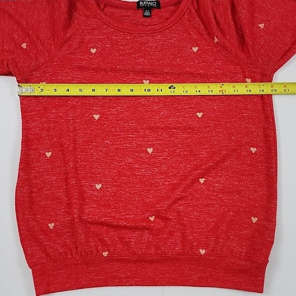 Buffalo David Britton Women's Pullover Red Long Sleeves Top M - Picture 8 of 9